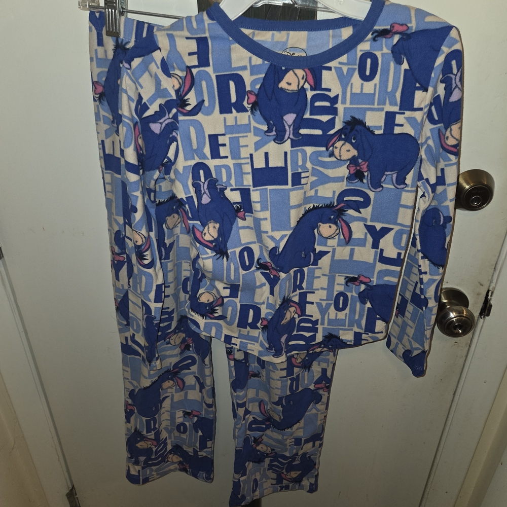Disney Blue Eeyore Pajama Set for Kids